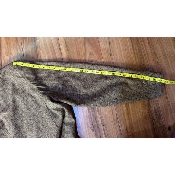 Vintage The Territory Ahead Silk Brown Blazer Jacket Mens XLL XL LONG Sport Coat - Picture 16 of 16